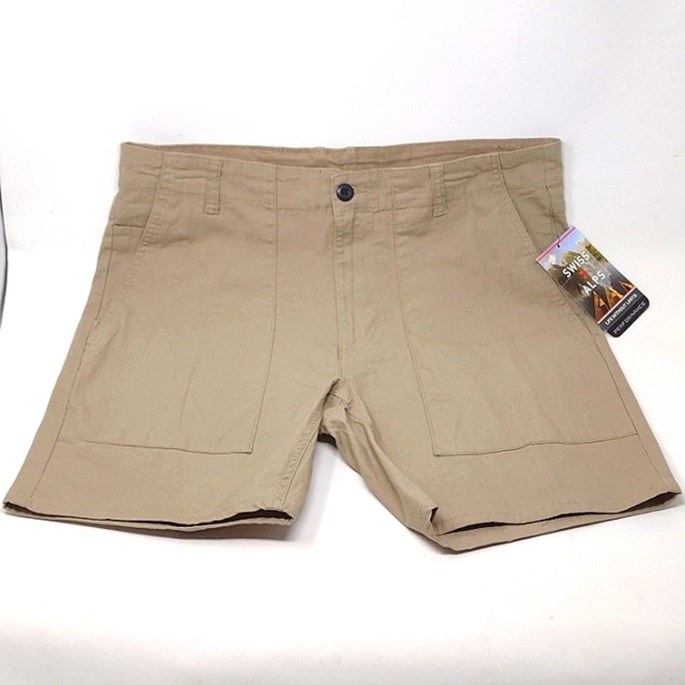 SWISS ALPS Men's 5 Pocket Stretch Shorts
